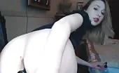 Blonde russian girl masturbating