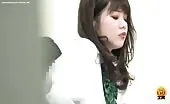 Dark haired teen shitting