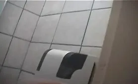 Turkish girl shitting in public bathroom