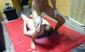 Dropped a big pile of shit on slave's face