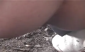 Shitting near parked car