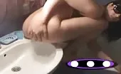 Shitting in the sink
