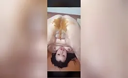 Shitting a lot on her own face