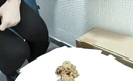 college girl loves smearing shit
